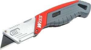 crescent wiss quick-change folding blade utility knife - wkf2, black