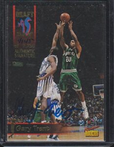1995 signature rookies gary trent ohio 4145/7500 autographed basketball card #11