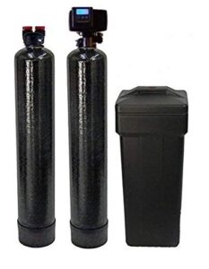 abcwaters built fleck 5600sxt water softener and upflow carbon filtration - 48000 capacity