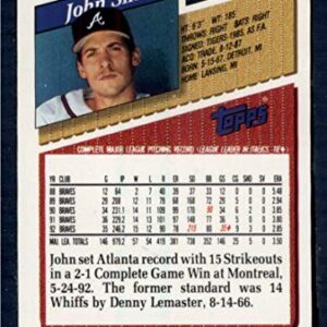 1993 Topps #35 John Smoltz NM-MT Atlanta Braves Baseball