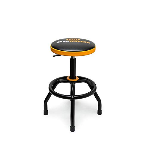 GEARWRENCH Adjustable Height Swivel Shop Stool, 26" To 31" - 86992