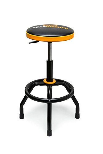 GEARWRENCH Adjustable Height Swivel Shop Stool, 26" To 31" - 86992