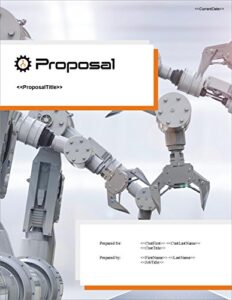 proposal pack robotics #2 - business proposals, plans, templates, samples and software v20.0