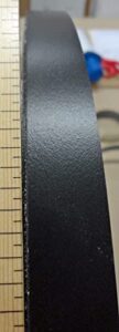 black melamine polyester edgebanding 3/8" x 120" inches with hot melt adhesive
