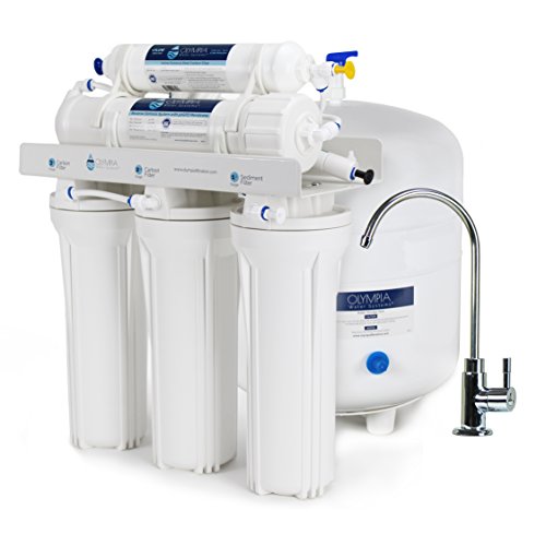 Olympia Water Systems OROS-50 5-Stage Reverse Osmosis Water Filtration System with 50GPD Membrane - NSF Certified