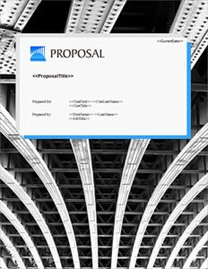 proposal pack infrastructure #3 - business proposals, plans, templates, samples and software v20.0