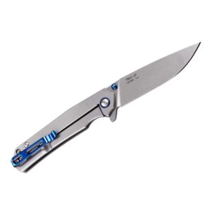 ruike folding knive, blue & silver, 420 ss (p801-sf)
