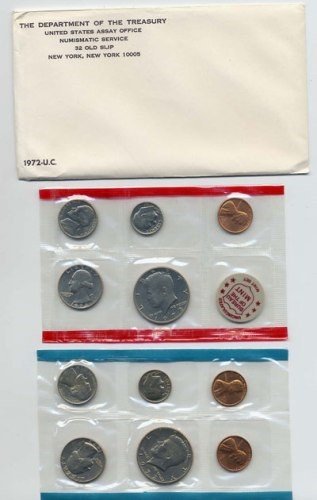 1972 US 11 Piece Mint Set In original packaging from US mint Uncirculated
