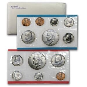 1974 us 13 piece mint set in original packaging from us mint uncirculated