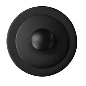 Westbrass Twist & Close Tub Trim Set with One-Hole Overflow Faceplate, Matte Black, D94-62