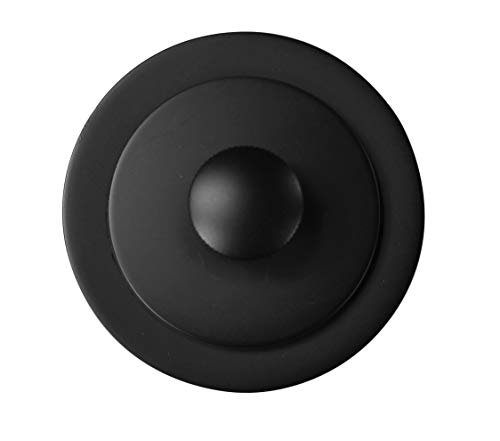 Westbrass Twist & Close Tub Trim Set with One-Hole Overflow Faceplate, Matte Black, D94-62