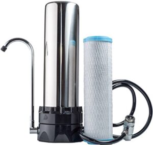 lake industries stainless steel countertop water purifier filter (kdf cartridge)