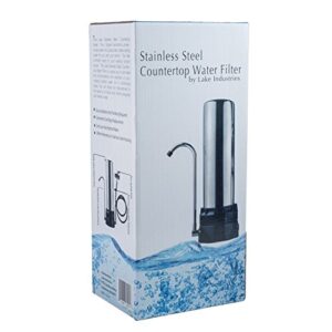 Lake Industries Stainless Steel Countertop Water Purifier Filter (KDF Cartridge)