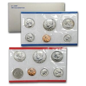 1981 us 13 piece mint set in original packaging from us mint uncirculated