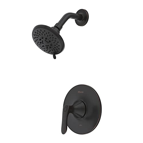 Pfister Weller Shower Only Trim Kit, Valve Not Included, 1-Handle, 2-Hole Install, Tuscan Bronze Finish, LG897WRY