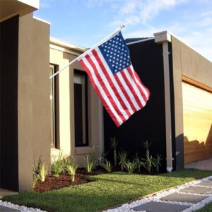 Jetlifee American Flag 3x5 Outdoor, 210D 3x5 Flags Outside, All Weather US Flags with Embroidered Stars Sewn Stripes Brass Grommets, Vivid Color, Polyester USA Flag for Outdoor Indoor (3 by5 Foot)