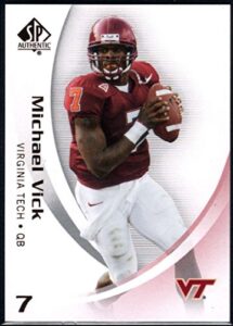 football nfl 2010 upper deck sp authentic #63 michael vick