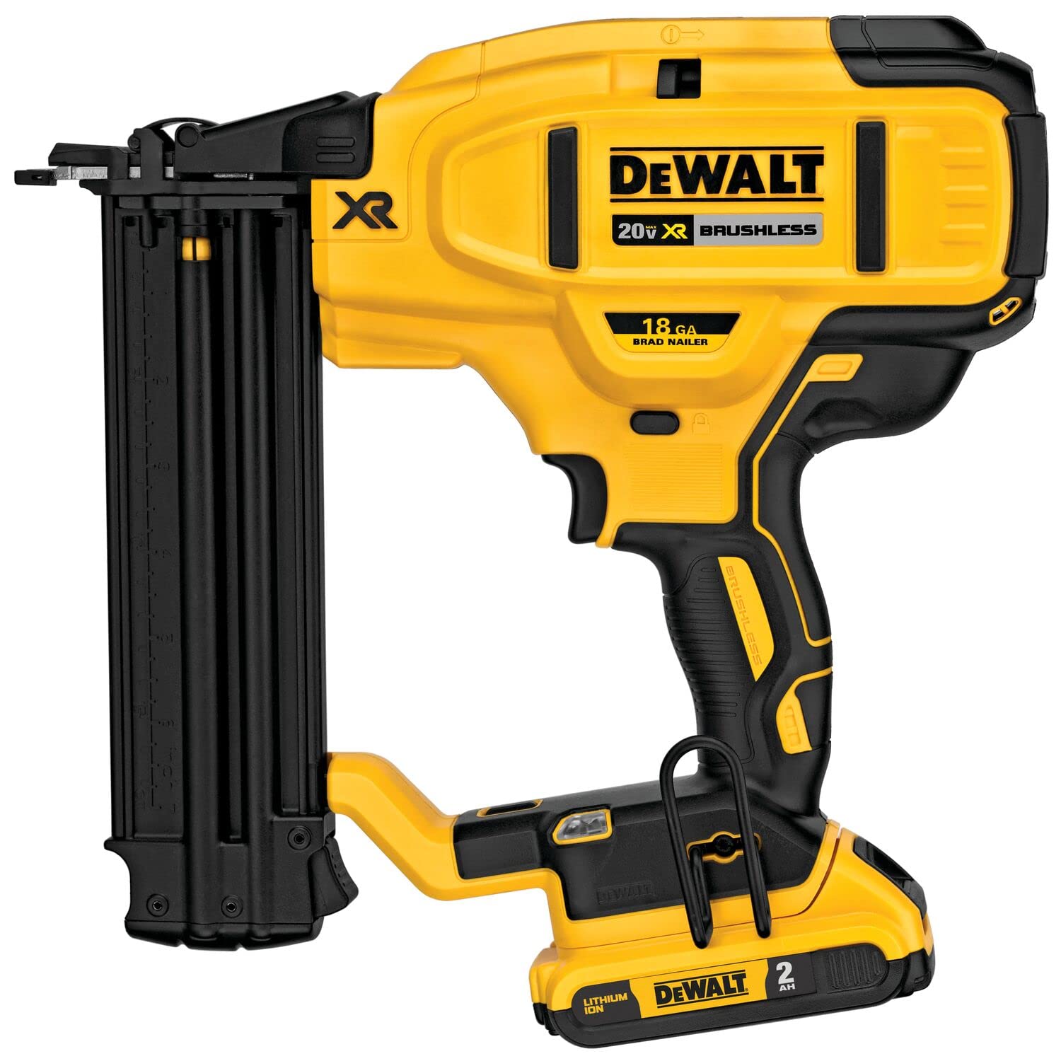 DEWALT 20V MAX* Cordless Brad Nailer Kit, 18GA (DCN680D1)