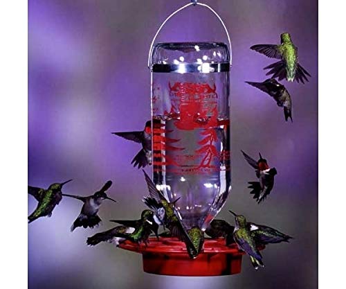 2 Pack of Best-1 Glass Hummingbird Feeders, 32 oz. Each