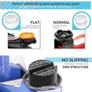 PLANGER® - Power PAD Flat - Premium Rubber Jack Pad for Trolley Jack, Vehicle Lift and Axle Stand - Universal Usage - Protects Your Car, SUV and Vehicles with Pinch Weld Sill - Perfect for car Tuning