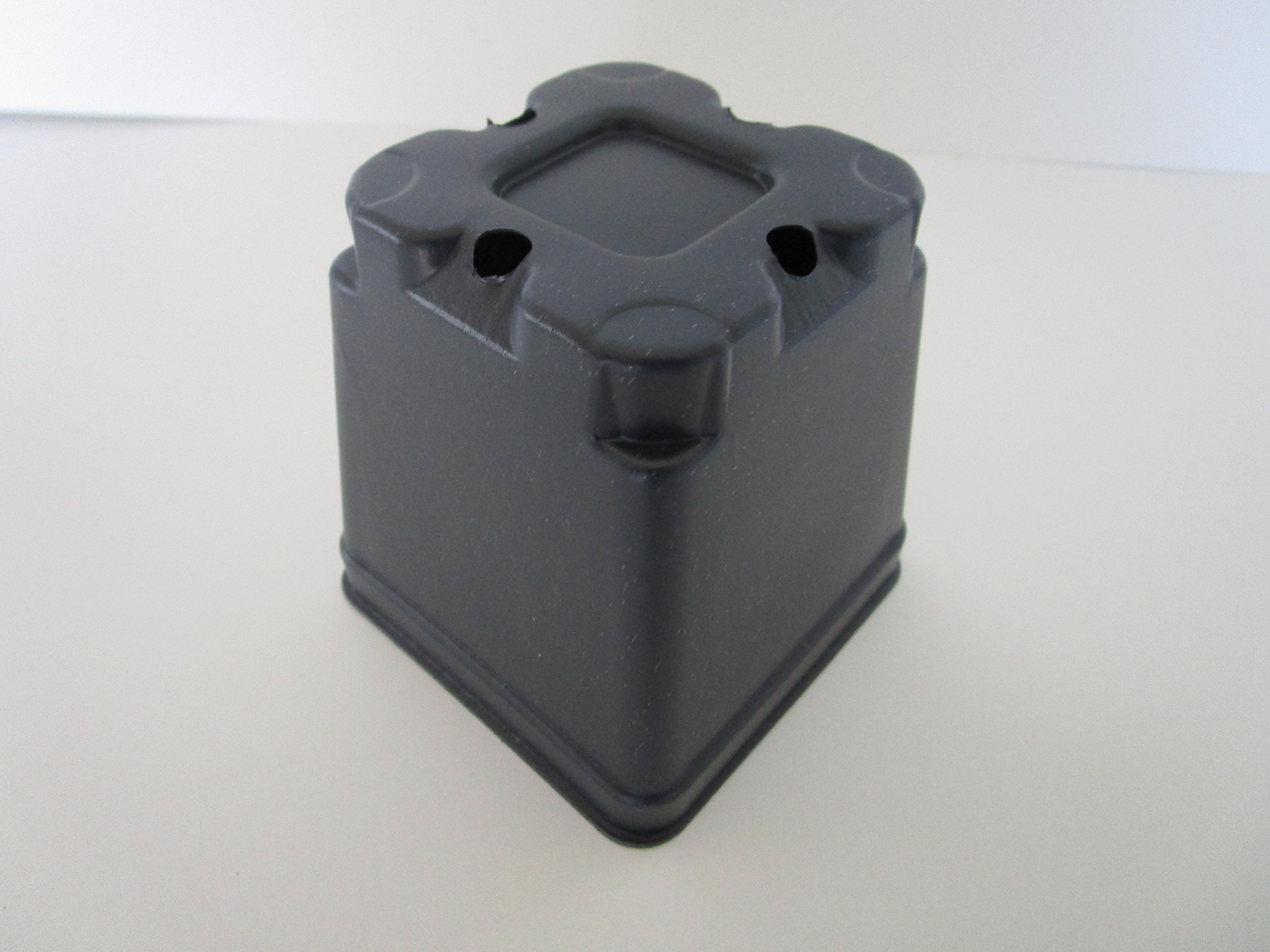 3.5" Square Plastic Nursery Press Fit Pots by Landmark Plastics (100)