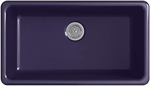 KOHLER 5707-0 Iron/Tones Kitchen Sink, White