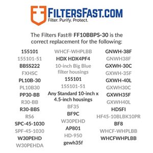 Filters Fast FF10BBPS-30 Compatible Replacement for Pentek R30-BB Water Filter Cartridge, 10-Inch