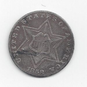 1851 various mint marks three cent silver 1851-1872 three-cent about good details or better