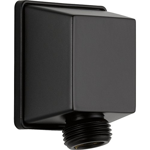 Delta Faucet 50570-BL ShoweringComponents Square Wall Elbow for Hand Shower, Matte Black