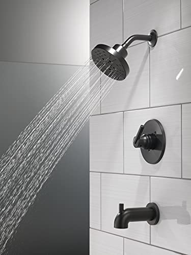 Delta Faucet Trinsic 14 Series Single-Handle Delta Shower Trim Kit, Matte Black Shower Fixture, Matte Black T14459-BLLHD (Shower Head & Valve Sold Separately)