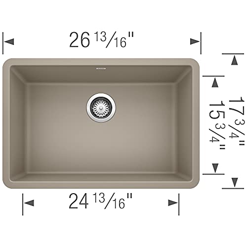 BLANCO, Truffle 522432 PRECIS SILGRANIT Single Bowl Undermount Kitchen Sink