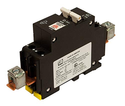 Midnite Solar Circuit Breaker, 100A 150VDC, 1-Pole, Din Mount, Model MNEPV100