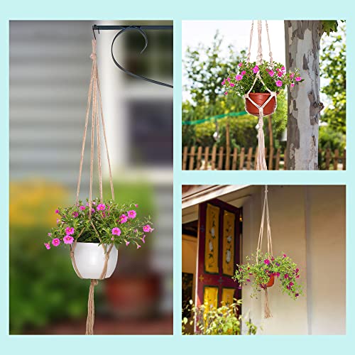 EBOOT 2 Pack 48 Inches Plant Hanger Flower Pot Plant Holder for Indoor Outdoor Decorations, Large, 4 Legs