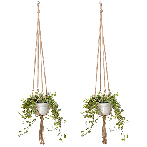 EBOOT 2 Pack 48 Inches Plant Hanger Flower Pot Plant Holder for Indoor Outdoor Decorations, Large, 4 Legs