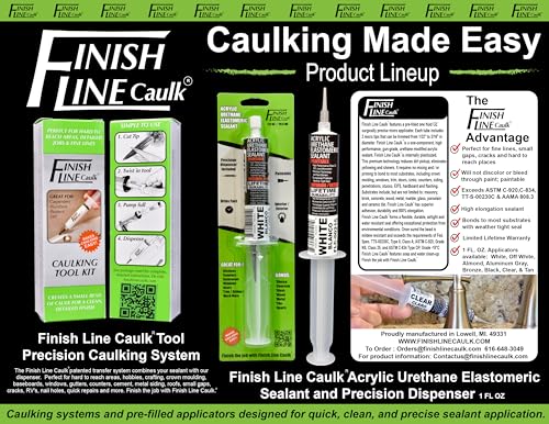 Finish Line Caulk Tool Precision Caulking Kit