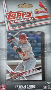 st louis cardinals 2017 topps factory sealed special edition 17 card team set with aledmys diaz and yadier molina plus