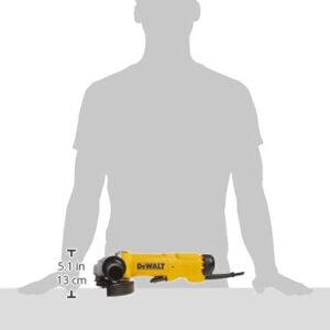 DEWALT Angle Grinder Tool, 6-Inch, Paddle Switch with No Lock-On, 13-Amp (DWE43144N) , Yellow