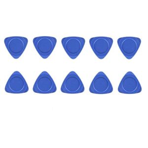 Fixinus 10 Pieces Universal Triangle Plastic Pry Opening Tool for iPhone Mobile Phone Laptop Table LCD Screen Case Disassembly Blue Guitar Picks