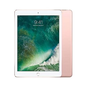 apple ipad pro tablet (128gb, lte, 9.7in) rose gold (renewed)