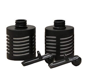bottle filters and spouts 13503 - filtration system replacements for sports water bottle - safe drinking water - home or outdoor activities - 2 pairs