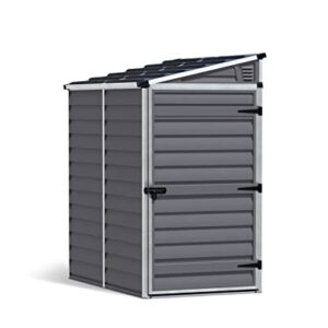 Palram - Canopia Skylight 4' x 6' Lean-to Shed - Gray