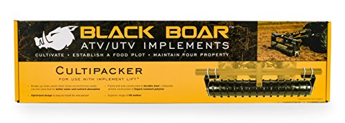 Black Boar ATV/UTV Cultipacker Implement, Breaks Up Clods, Packs Down Loose Soil and Forces Seed Bed (66009)