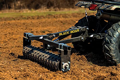 Black Boar ATV/UTV Cultipacker Implement, Breaks Up Clods, Packs Down Loose Soil and Forces Seed Bed (66009)