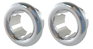 vrss 10th grade electroplating bathroom kitchen sink basin trim overflow ring cover hole insert in cap (2pcs silver)