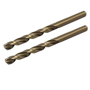 uxcell 6.8mm drilling dia straight shank high speed steel cobalt metric twist drill bit for hardened metal, stainless steel, cast iron and plastic 2pcs