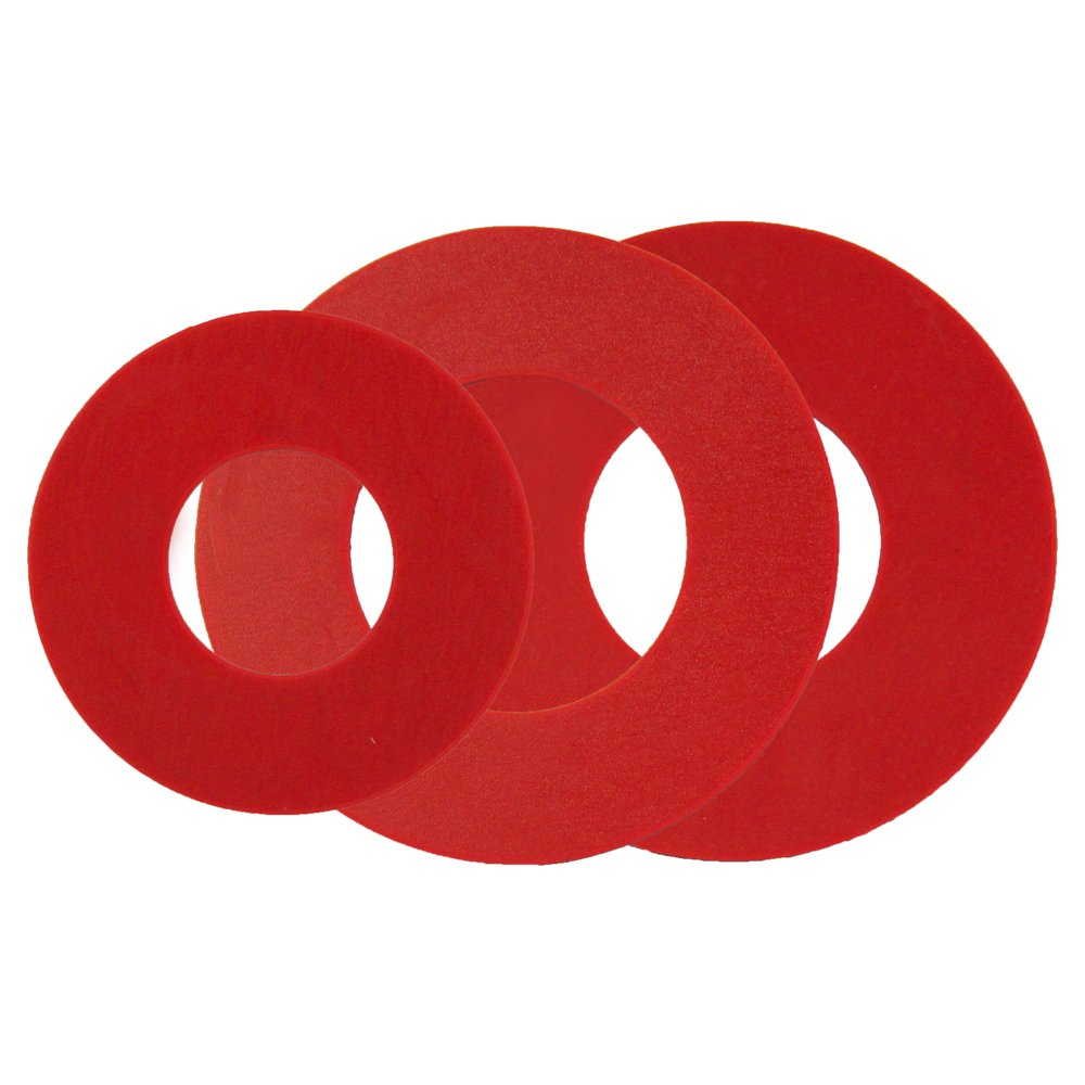 Korky 440BP Dual Flush Seal Kit - Replaces AquaSource, American Standard, Glacier Bay and Mansfield Seals - Made in USA , Red , 3 In.
