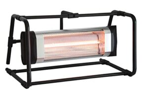 energ+ infrared electric outdoor heater - portable, black (hea-21548-bb)