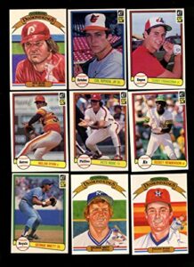 1982 donruss baseball complete 653 card set cal ripken jr. rookie nrmt/mt