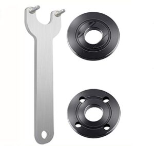podoy grinder flange angle wrench spanner metal lock nut for compatible with milwaukee makita bosch black & decker ryobi 193465-4 4.5" 5" 5/8-11