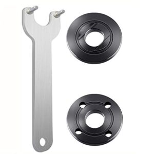 Podoy Grinder Flange Angle Wrench Spanner Metal Lock Nut for Compatible with Milwaukee Makita Bosch Black & Decker Ryobi 193465-4 4.5" 5" 5/8-11
